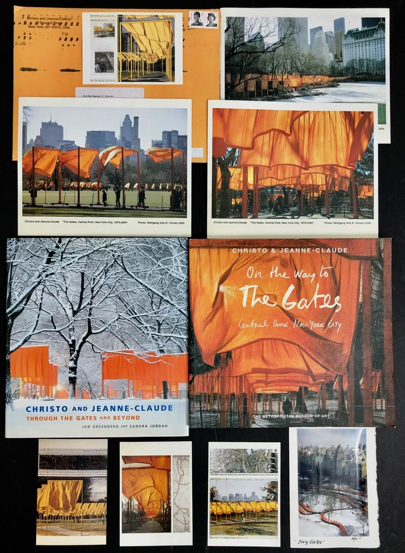 Christo & Jeanne-Claude NYC GATES Memorabilia, Signed (1 of 4)