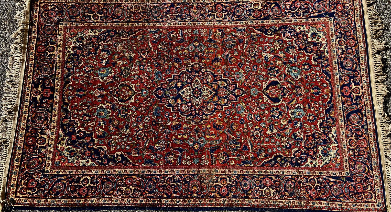 Semi- Antique Persian Wool Rug   6'10" x  4'4" (1 of 5)