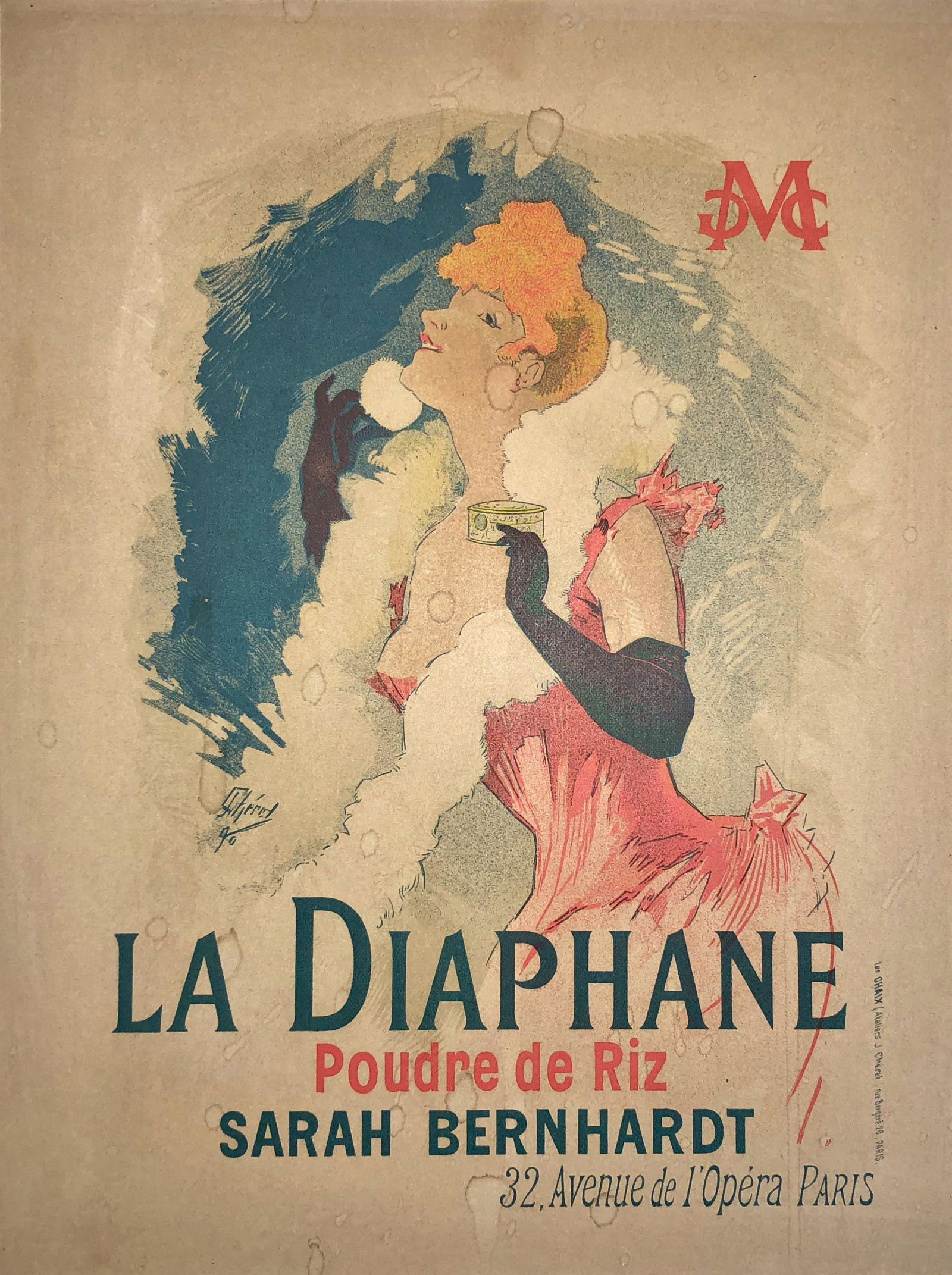 LA DIAPHANE  Les Maitres De L'Affiche, Jules Cheret 1898 (1 of 4)