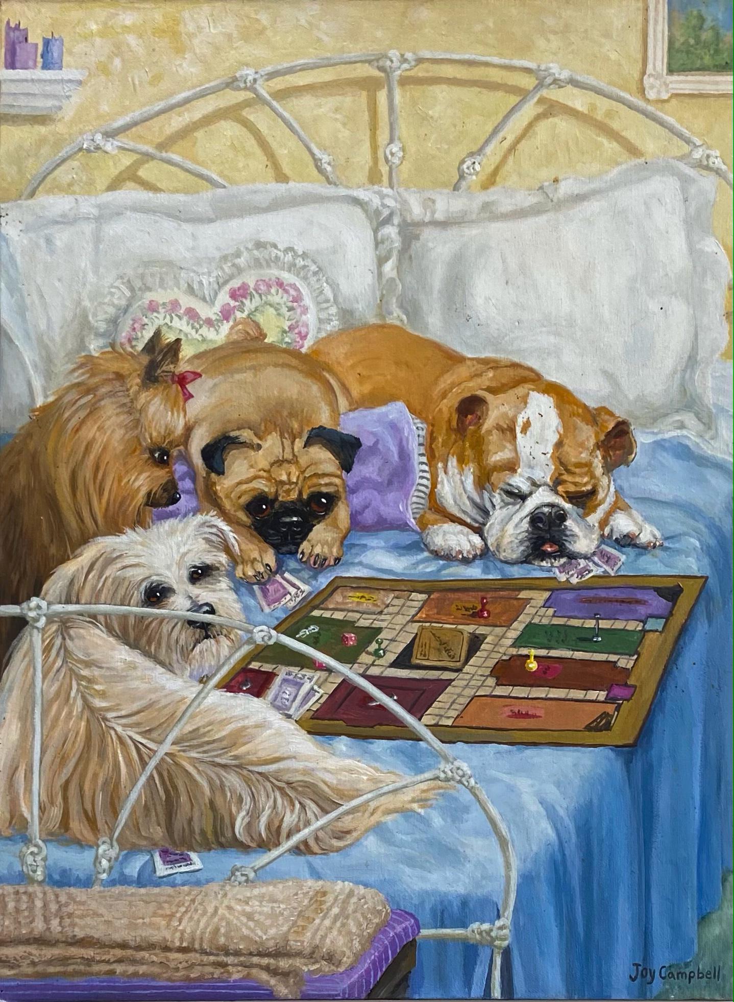 Whimsical Dog Painting GAME NIGHT Joy Campbell (1 of 3)