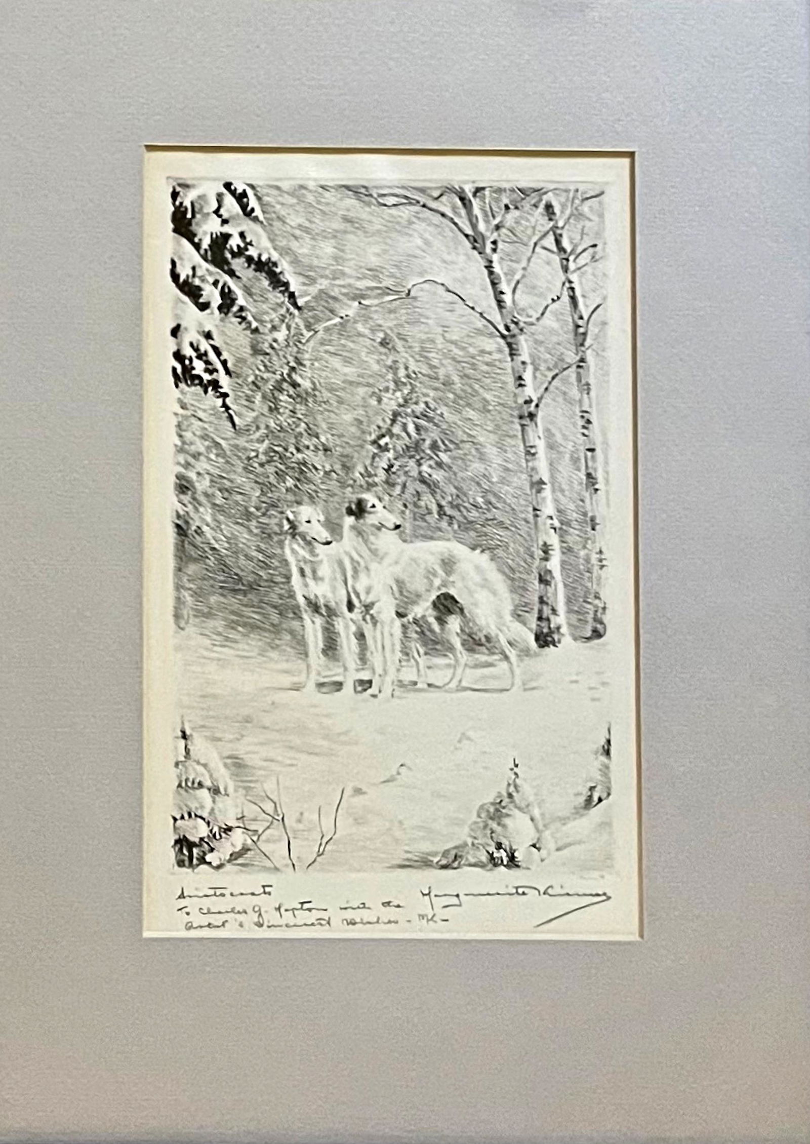 Marguerite Kirmse (British, 1885-1954) ARISTOCRAT Inscribed Etching, 1929 (1 of 4)