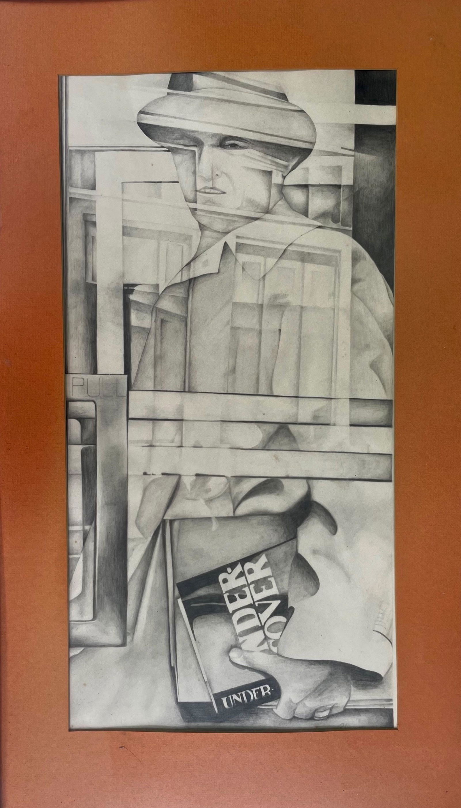 Robin Henebry Illustration Drawing UNDERCOVER By E. Howard Hunt, 1970s (1 of 3)