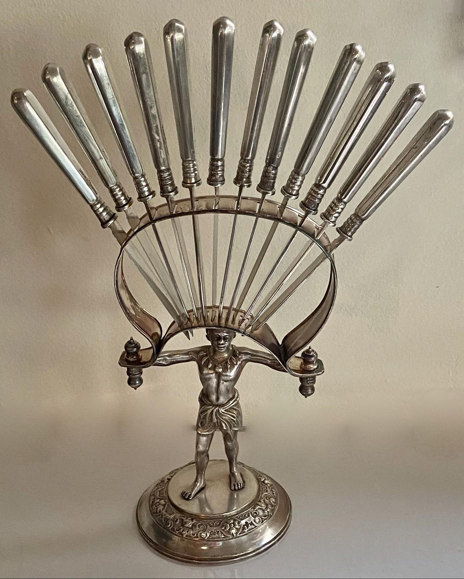 Josef Fraget, Warsaw Nubian Dessert Knife Stand (1 of 7)