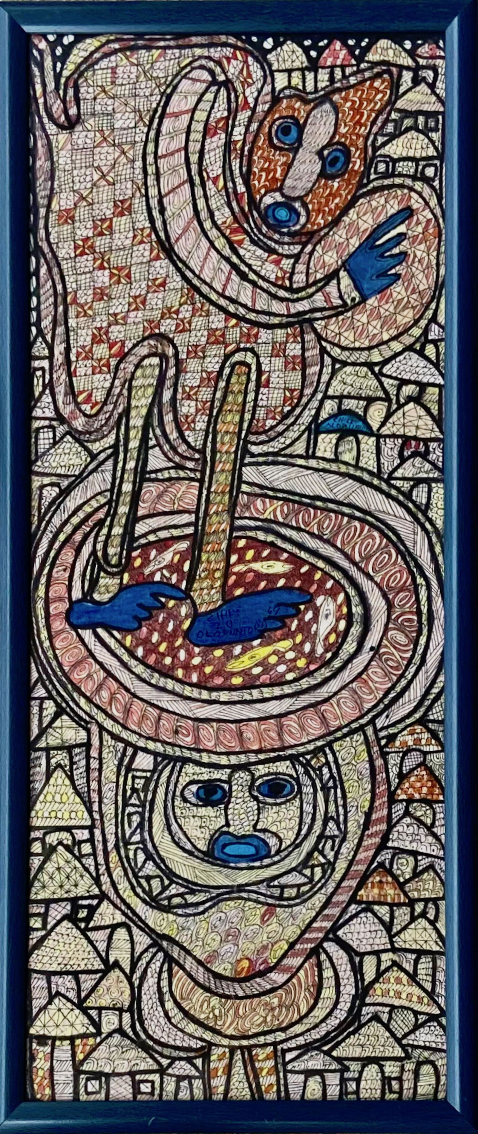 Chief Zacheus Olowonubi Oloruntoba (Nigeria, 1934-2014)  SPIRIT FIGURES (1 of 3)