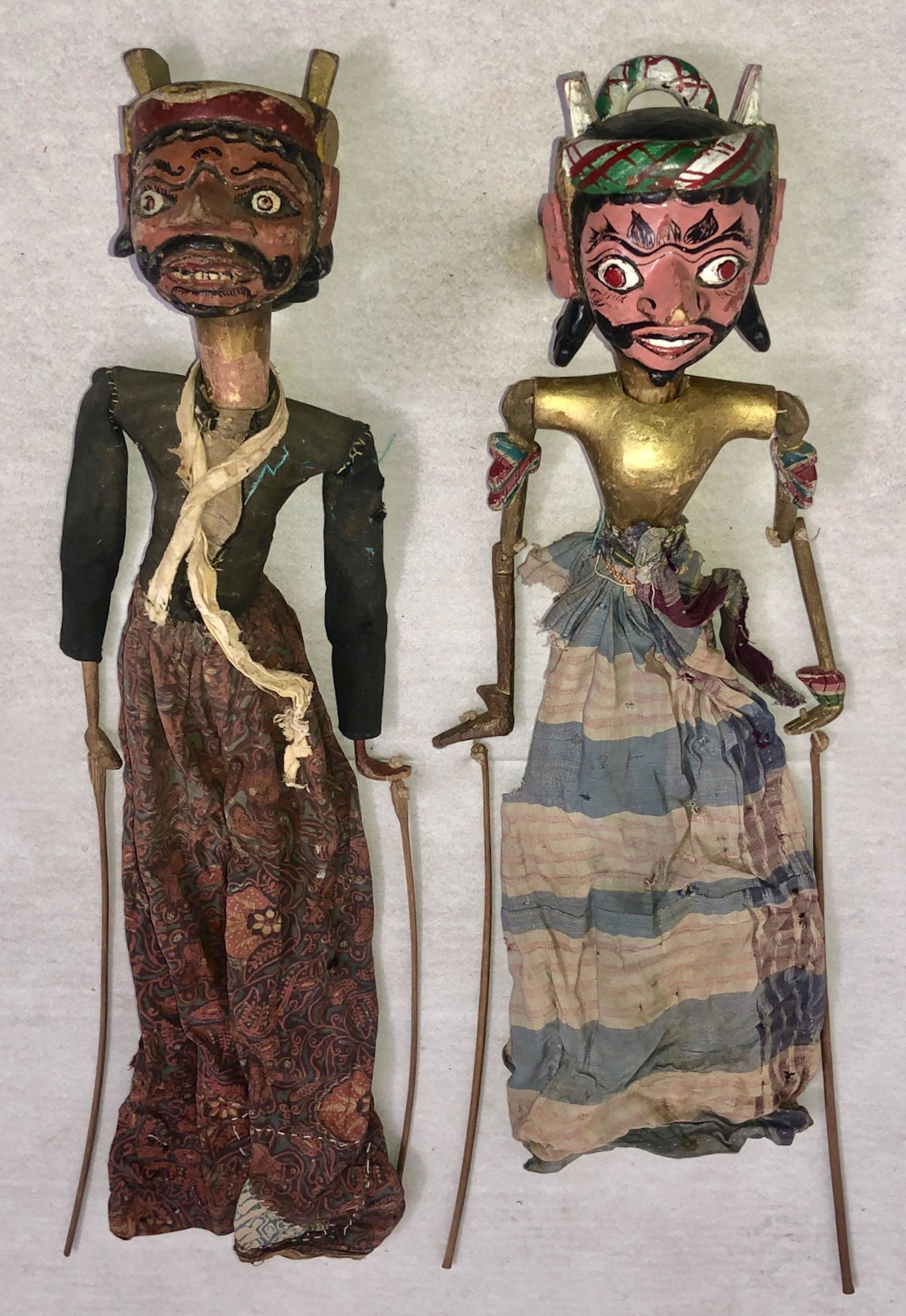 Southeast Asia Javanese Wood Wayang Golek Puppets (1 of 9)
