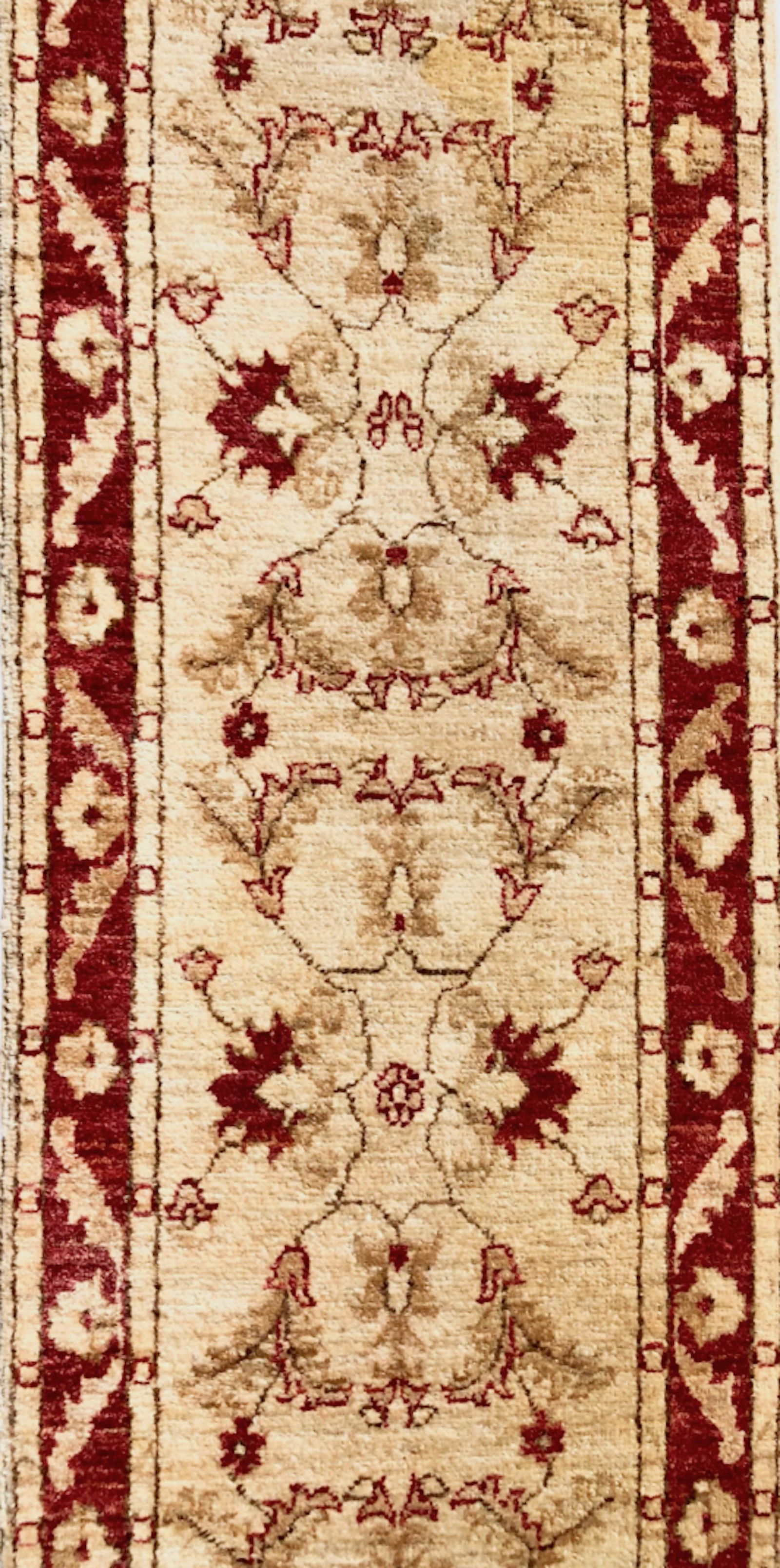 Semi-Antique Turkish Wool Runner Rug:  10', 2"  x  2', 2" (1 of 4)