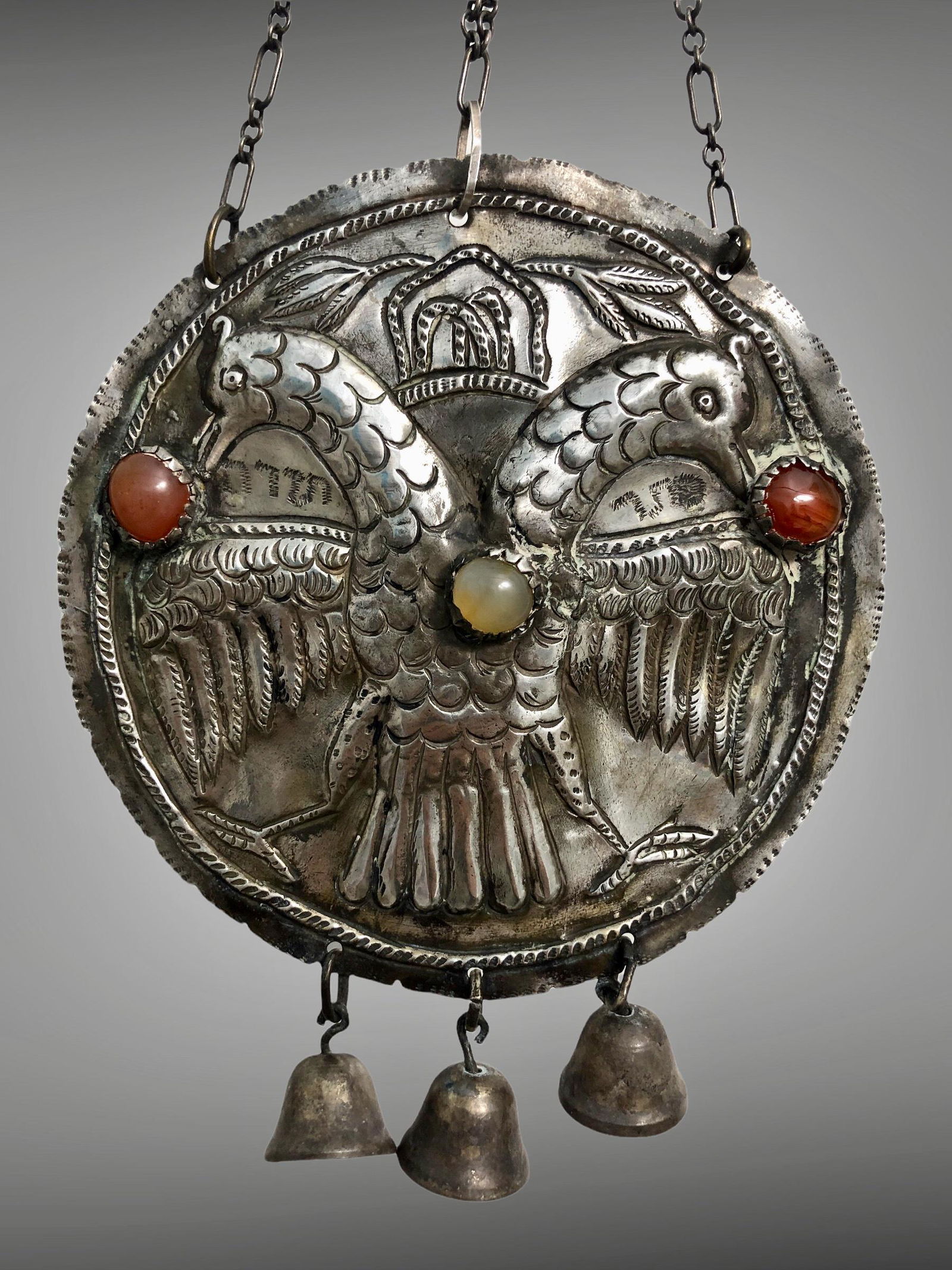 Judaica Continental Antique Silver Torah Shield KETER TORAH (1 of 3)