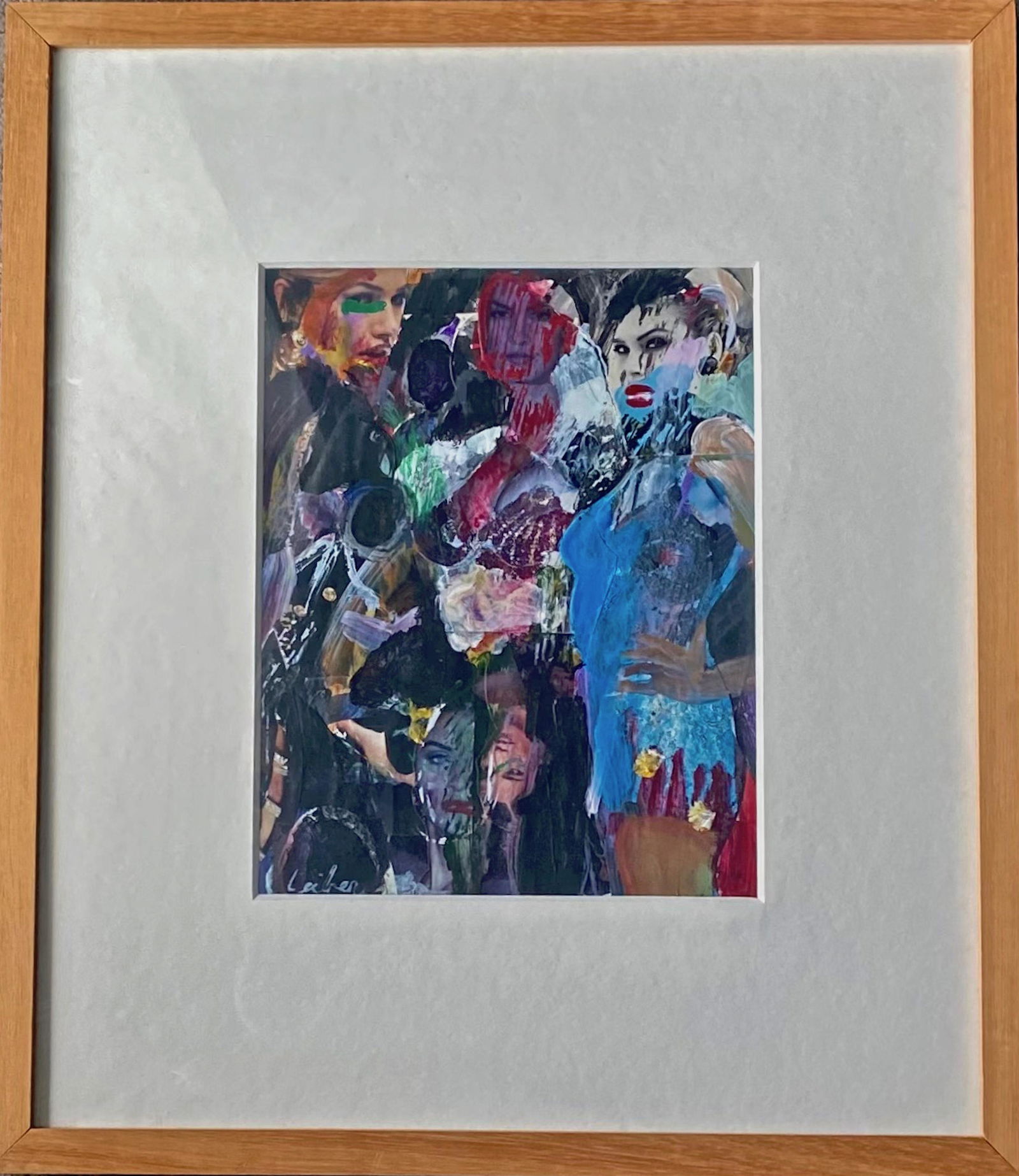 Gerson Leiber (Brooklyn,New York,1921-2018)  Abstract Collage Painting 1990s (1 of 3)