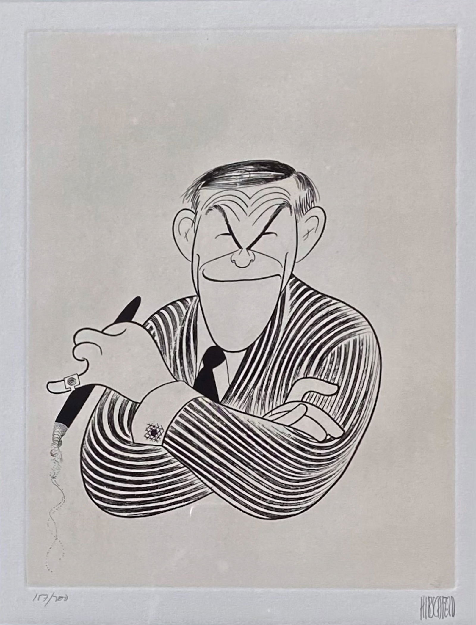 AL HIRSCHFELD (American, 1903-2003) GEORGE BURNS Caricature 1982 (1 of 5)