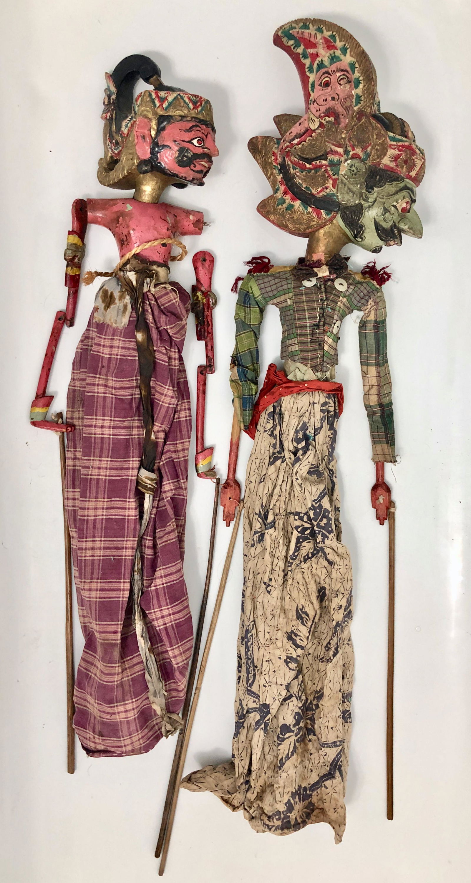 Indonesia Javanese Wood Wayang Golek Theater Puppets (1 of 4)