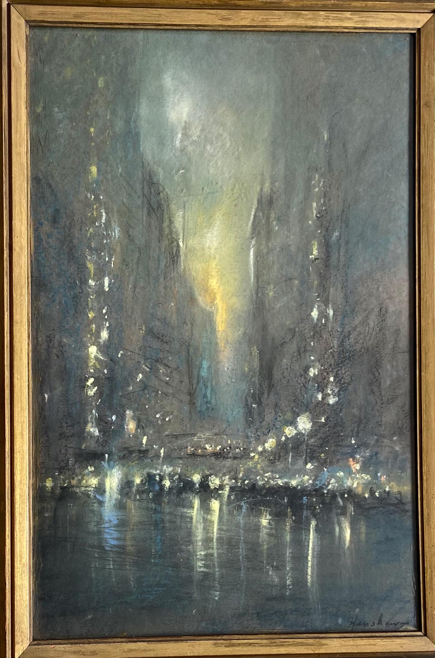 Glenn Cooper Henshaw (American, 1885-1946) CHICAGO NIGHT (1 of 3)