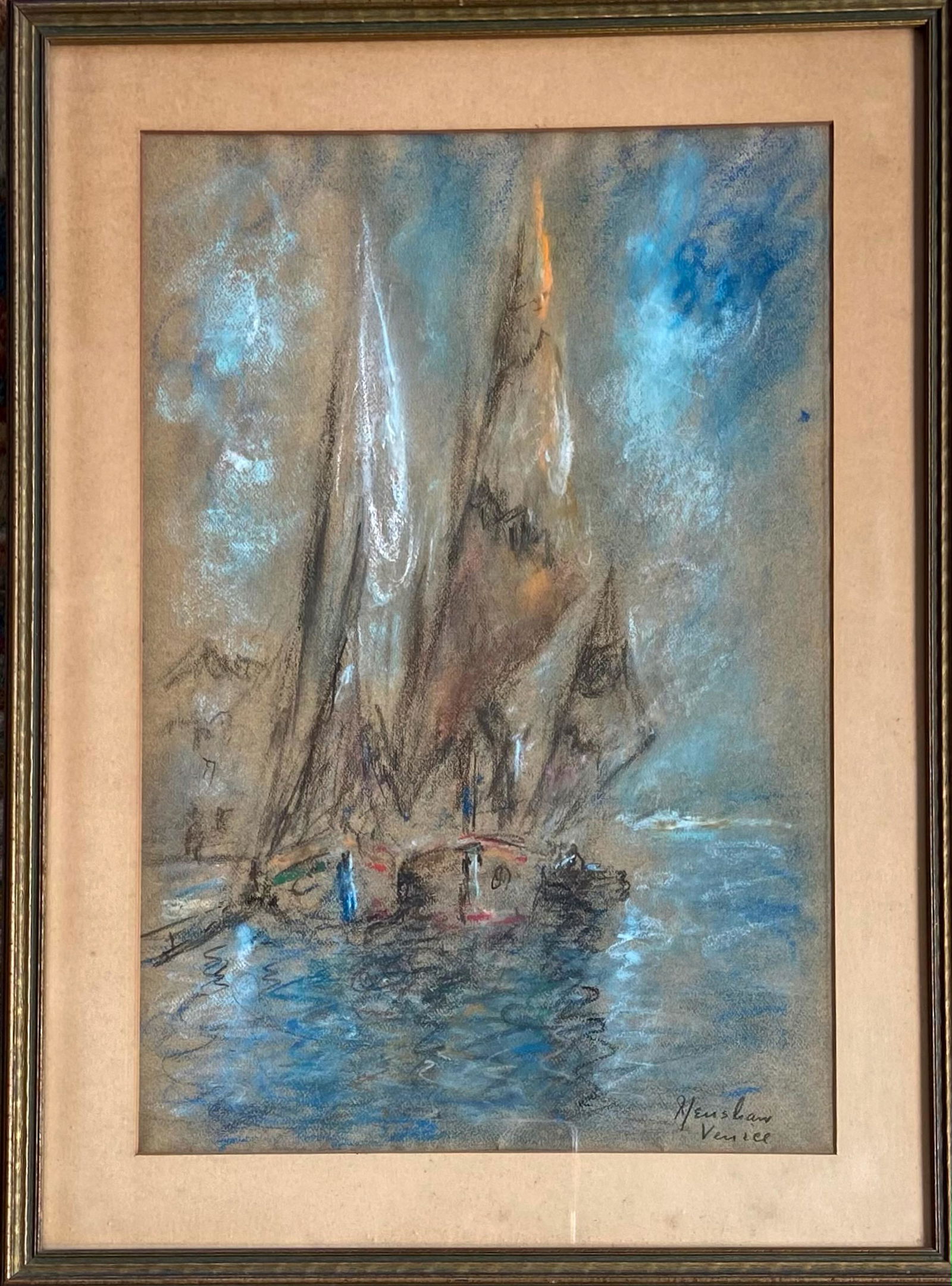 Glenn Cooper Henshaw (American, 1885-1946) VENICE AT NIGHT (1 of 3)