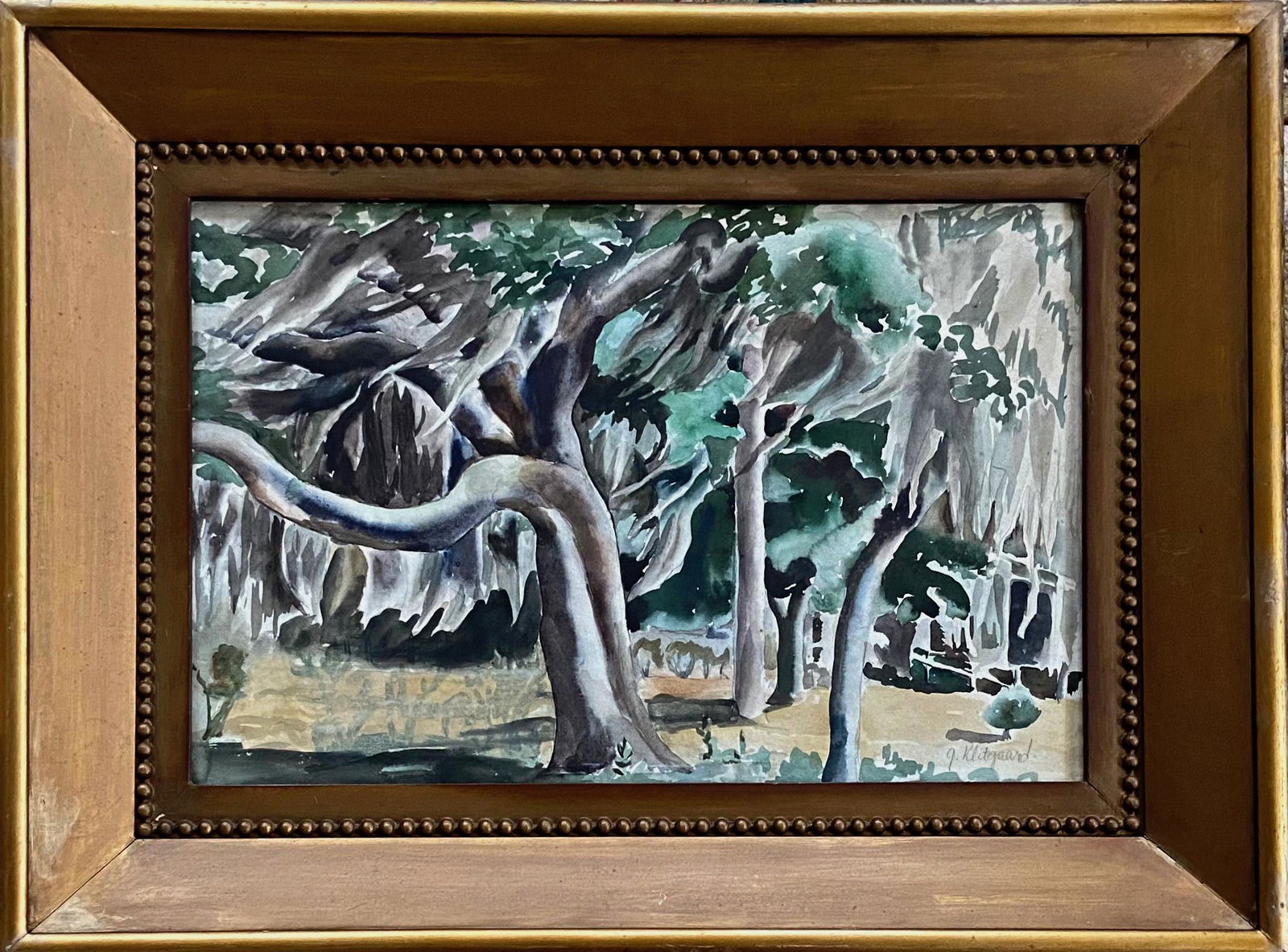 Georgina Klitgaard (American, 1893-1976) Hudson Valley Forest Landscape (1 of 3)