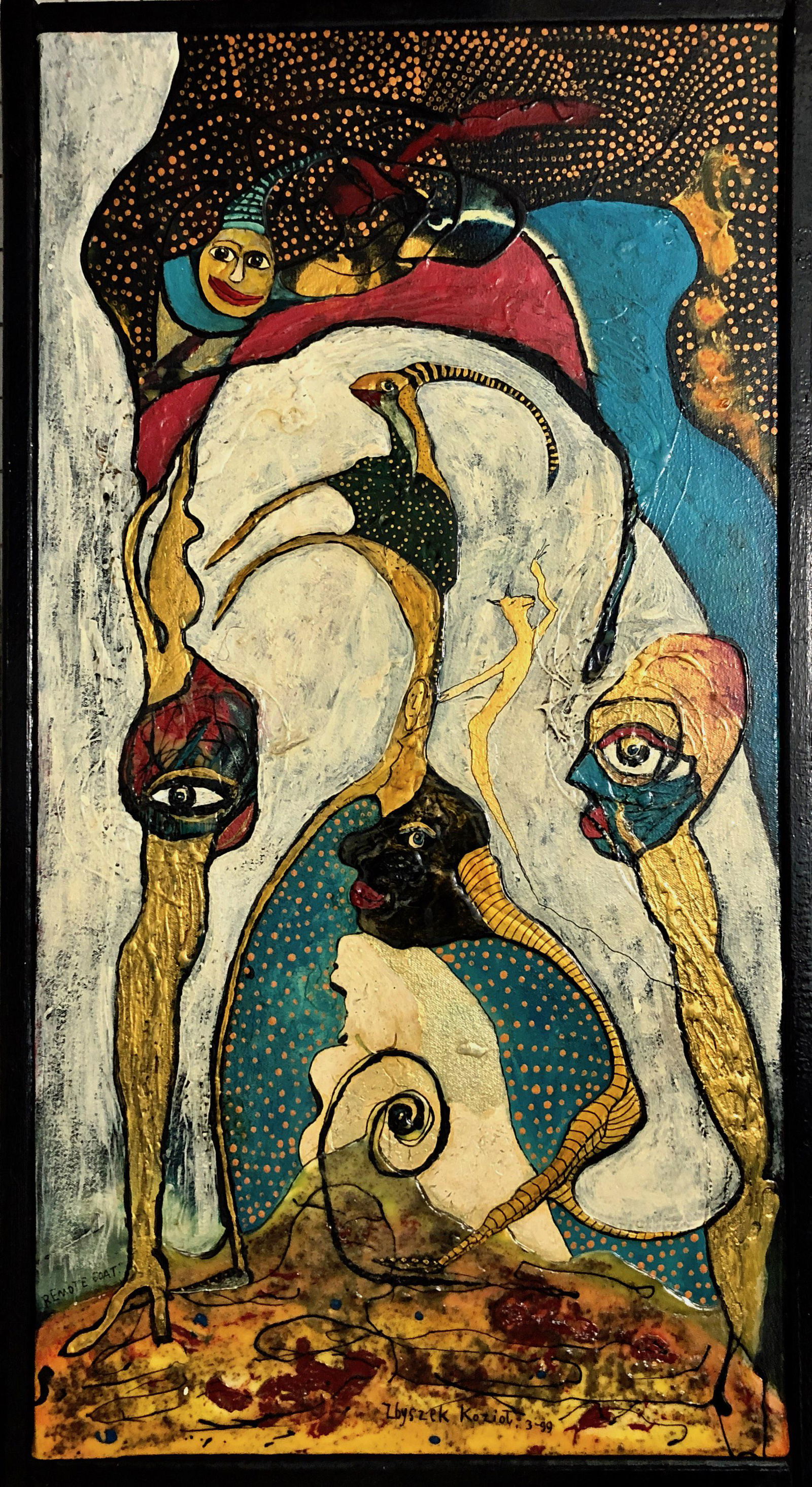 ZBYSZEK KOZIOL (Polish / American, 1946-2014)   Surreal Modern Fantasy Painting (1 of 4)