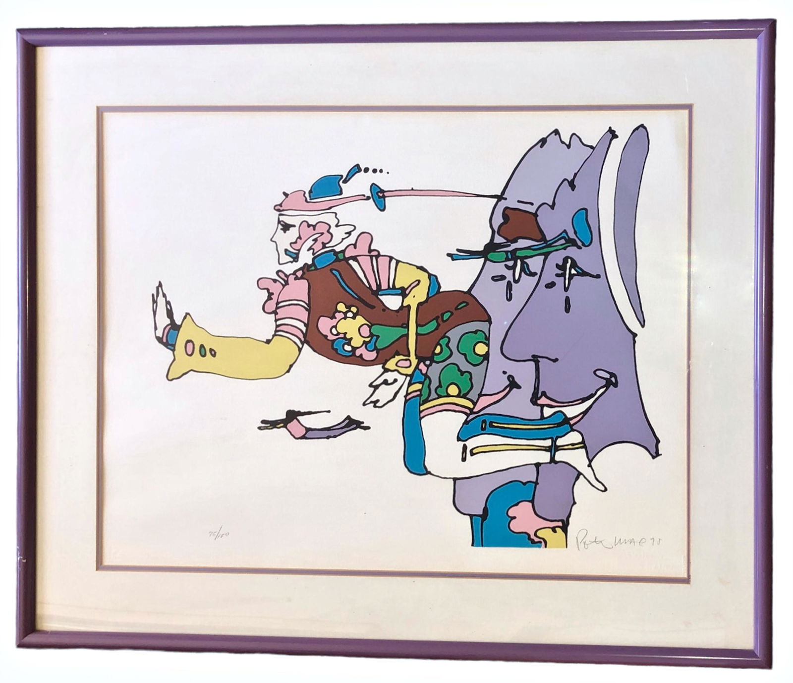 PETER MAX (American, B. 1937)  ETERNAL GUIDE, 1970 (1 of 4)