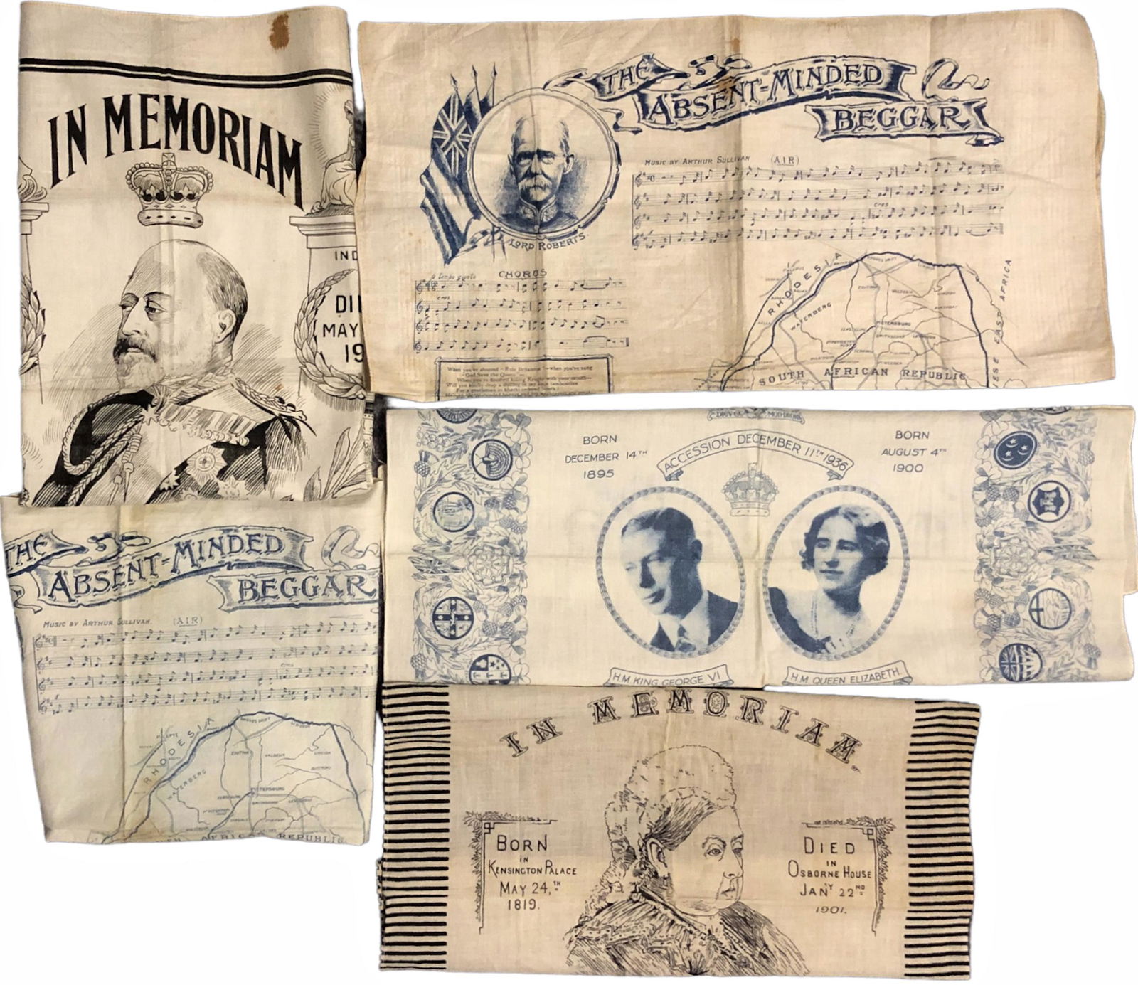 British Royal Memorabilia: Queen Victoria, King George VI, King Edward VII (1 of 5)