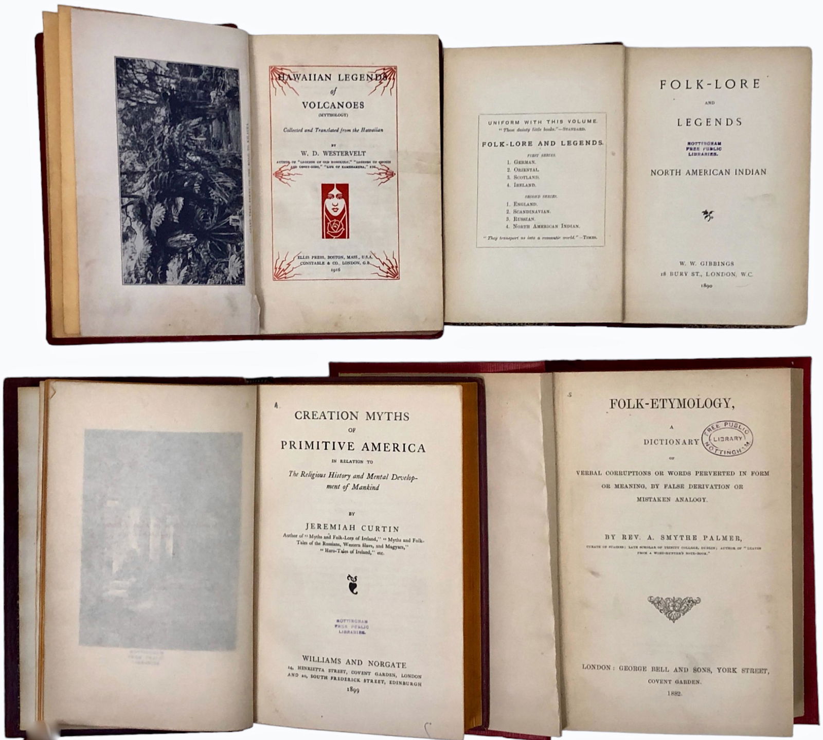 Early Books On Folk-Lore, Myths And Legends (4) (1 of 6)