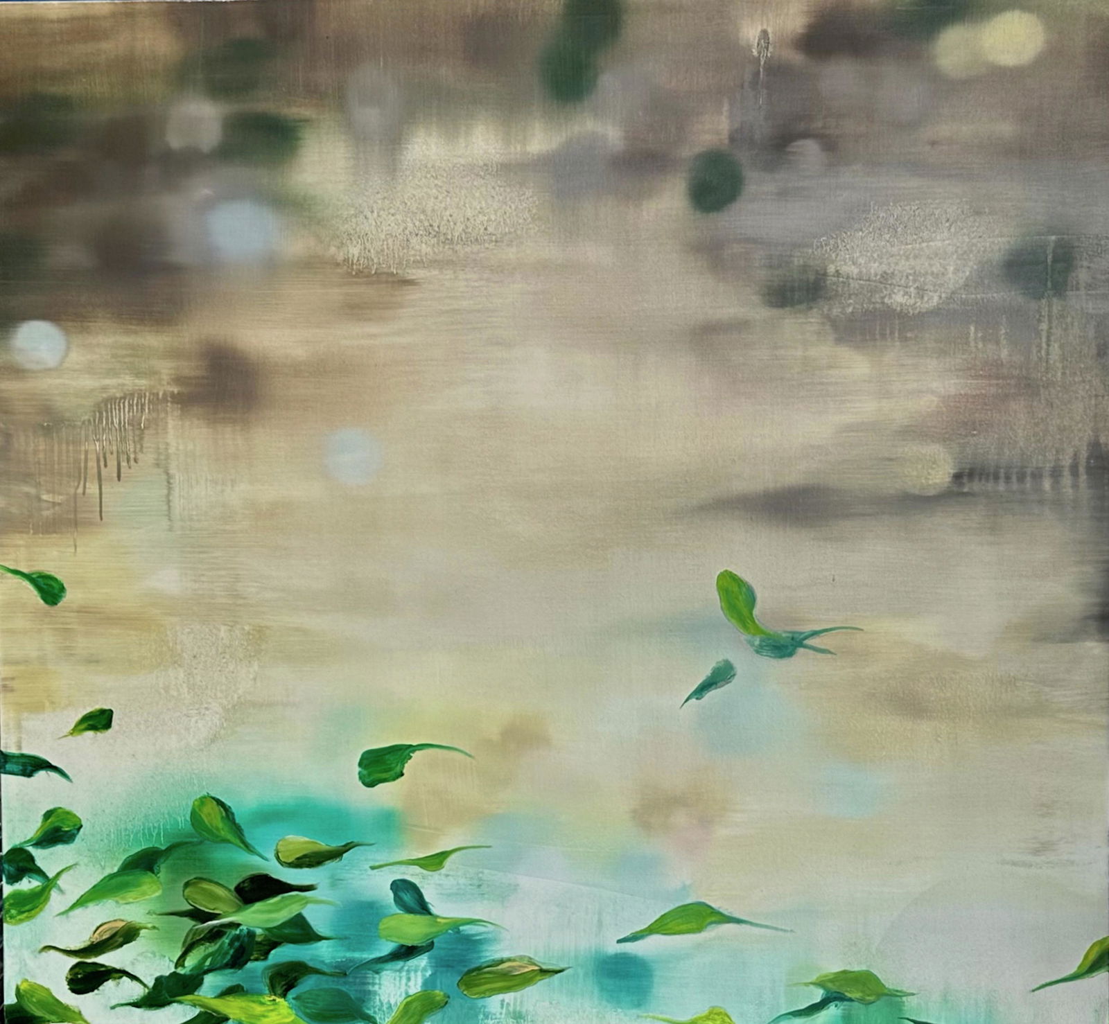 Modern Abstract Painting PARADISE LOST Angelina Nasso, 2005 (1 of 4)