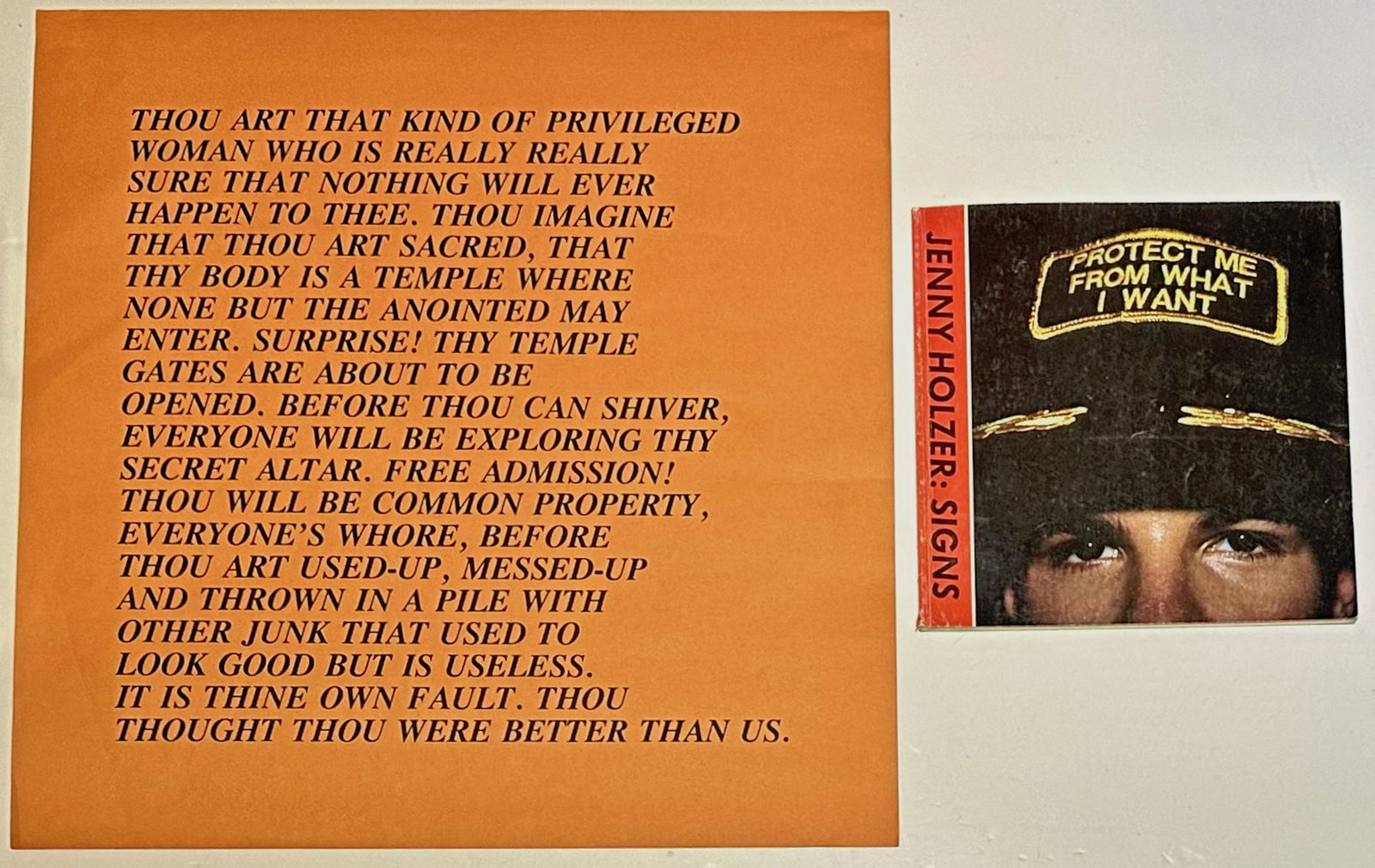 Jenny Holzer (American, b. 1950) INFLAMMATORY ESSAYS (1 of 6)