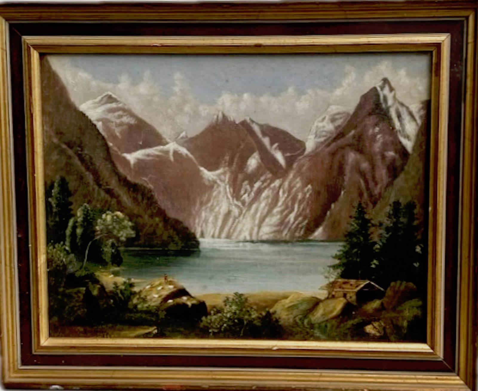 Hudson River Mountain Landscape Painting, Lillian Timpson, 1884 Auction