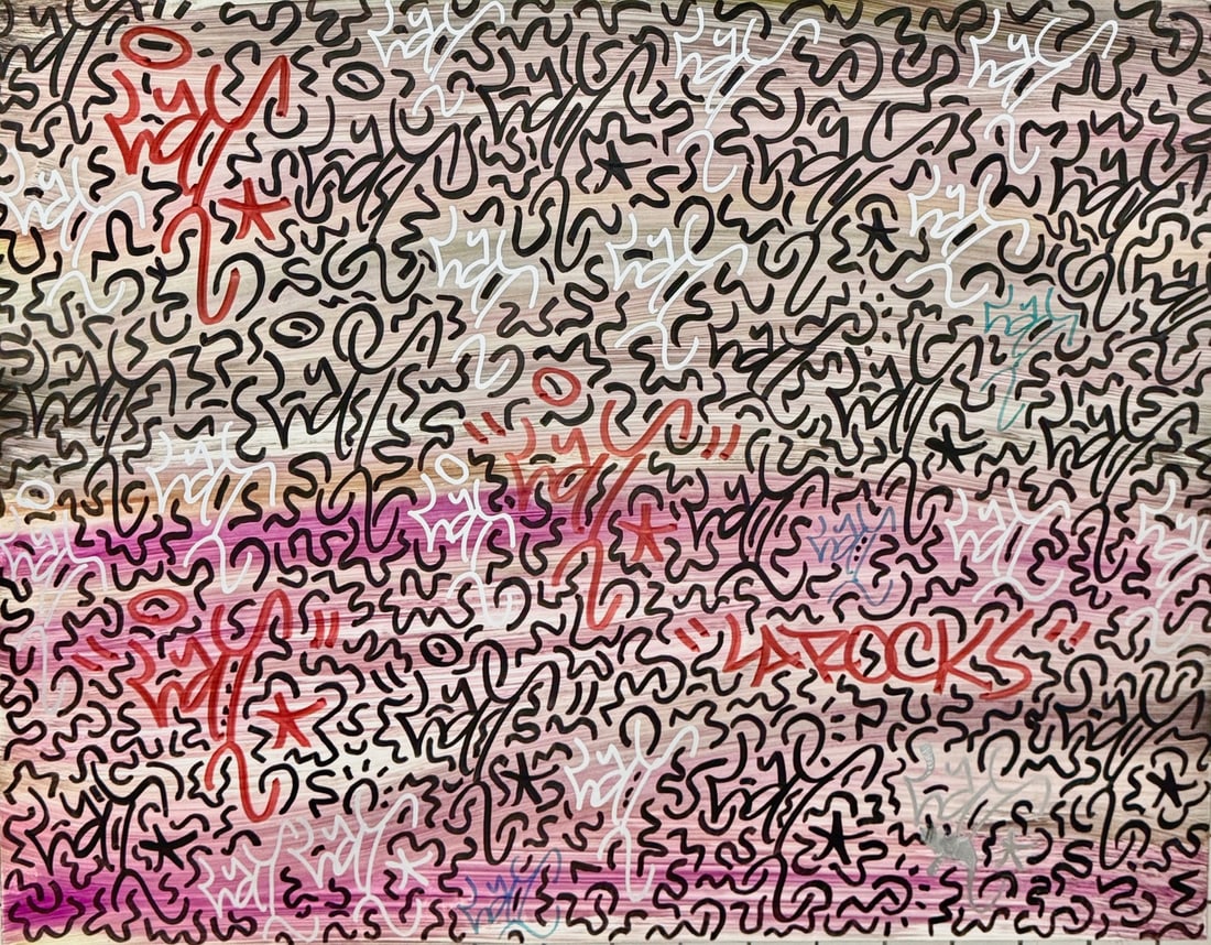 LA II Urban Graffiti Painting Tagged Throughout LAROCK (1 of 4)