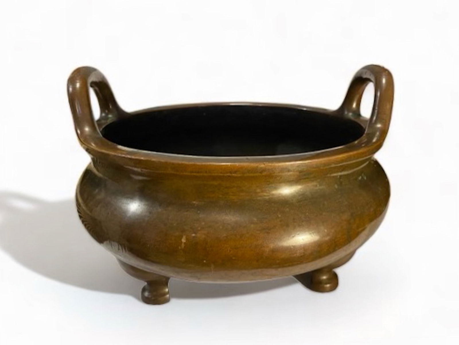 19th Century Bronze Tripod Footed Censer, Qing Dynasty (1 of 4)