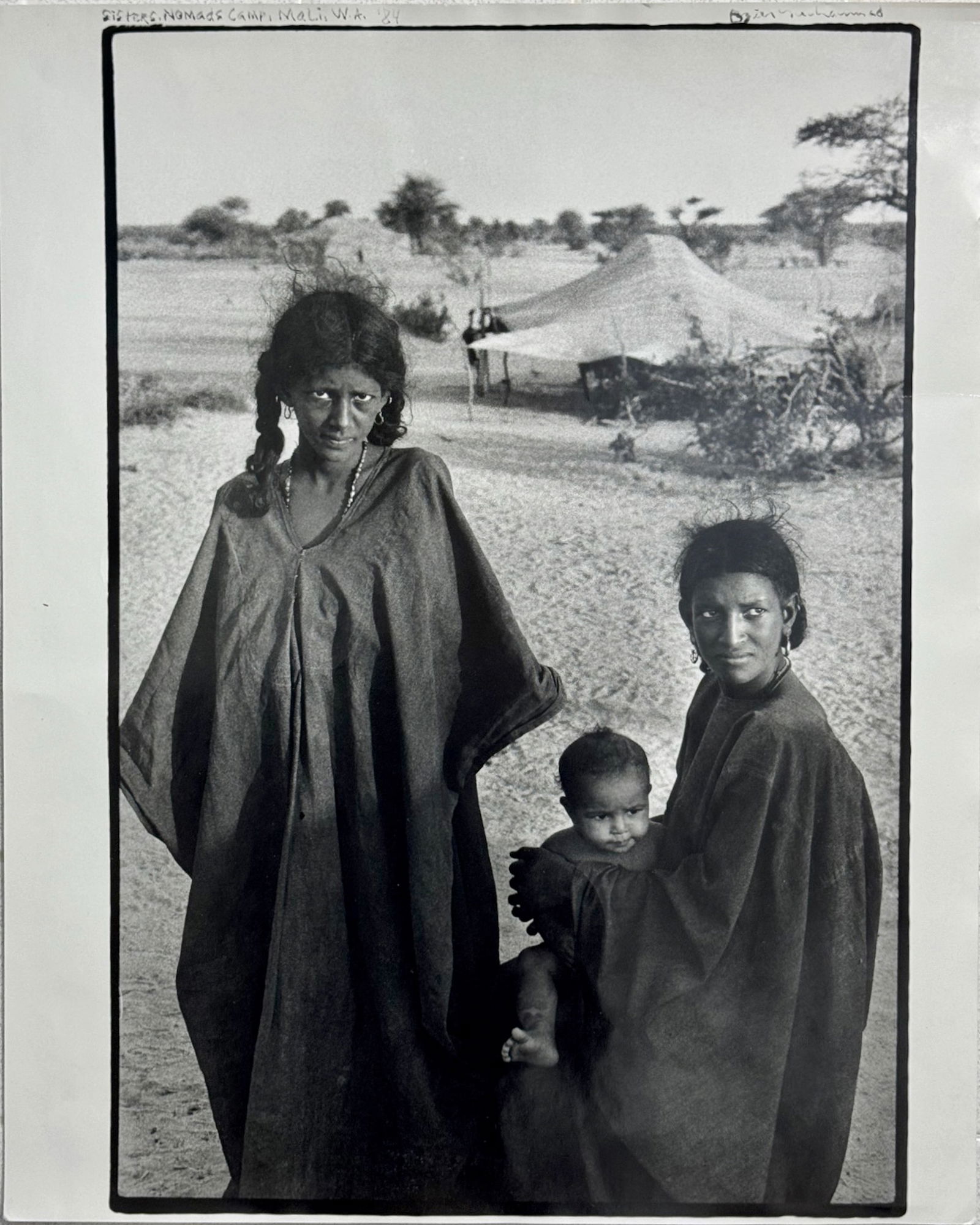 Ozier Muhammad Silver Gelatin Photograph SISTERS NOMAD CAMP, Mali, 1984 (1 of 5)