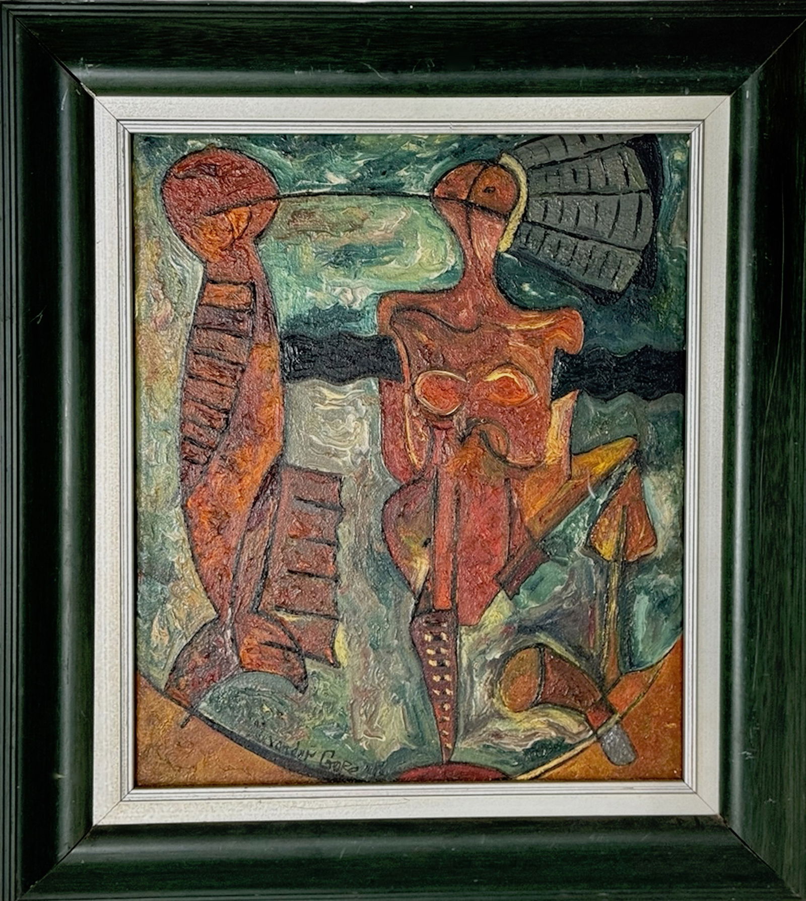 Alexander Gore (Russian, b.1958) Expressionist Abstract Painting, 1998 (1 of 5)