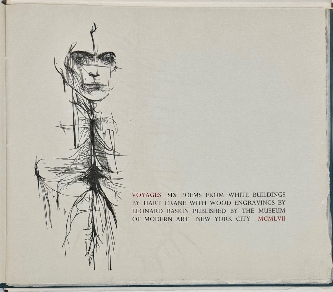 VOYAGES :  Six Poems With Wood Engravings Signed By LEONARD BASKIN. 1957 (1 of 11)
