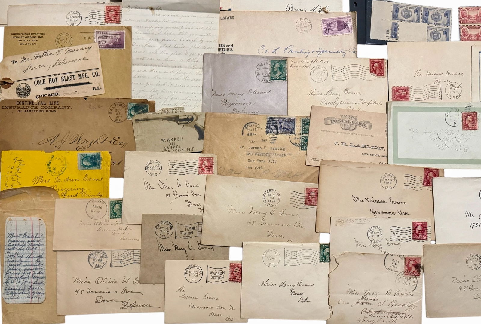 Estate American Postal Stamp Collection, 19th-20th Century  (400+) (1 of 7)