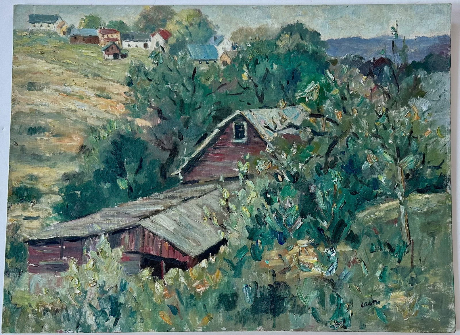 American Pennsylvania Landscape Painting,  Signed (1 of 4)