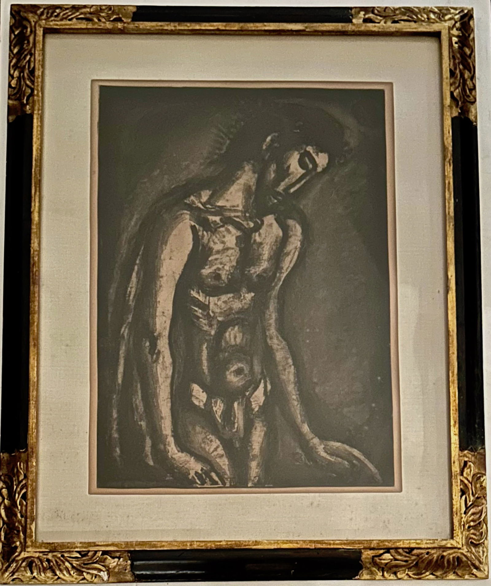 Georges Roualt (French 1871-1958)  French Miserere Plate 21, Aquatint Limited Edition (1 of 4)