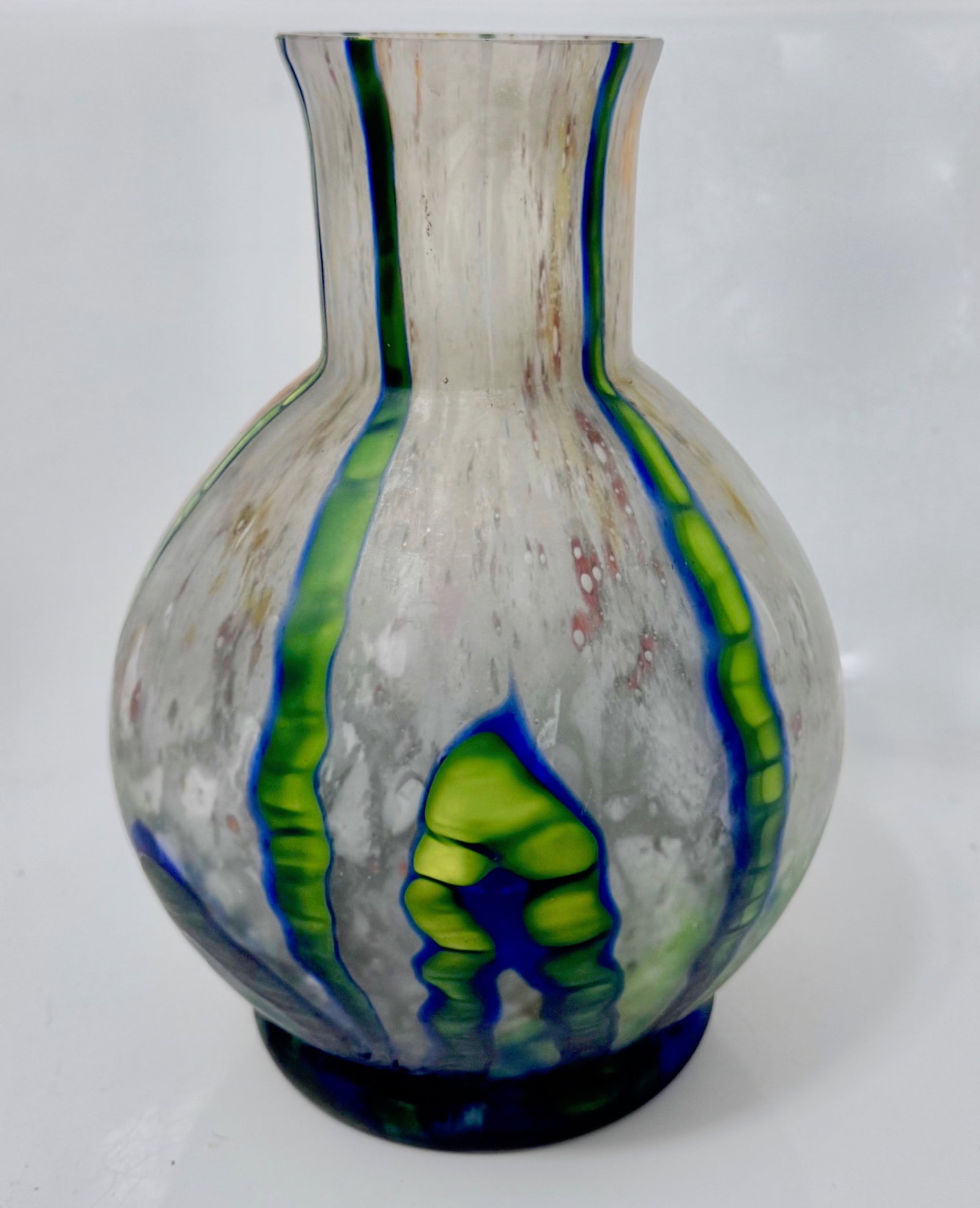 Art Nouveau Czech Bohemian Vase, Kralik Glassworks, 1920s (1 of 7)