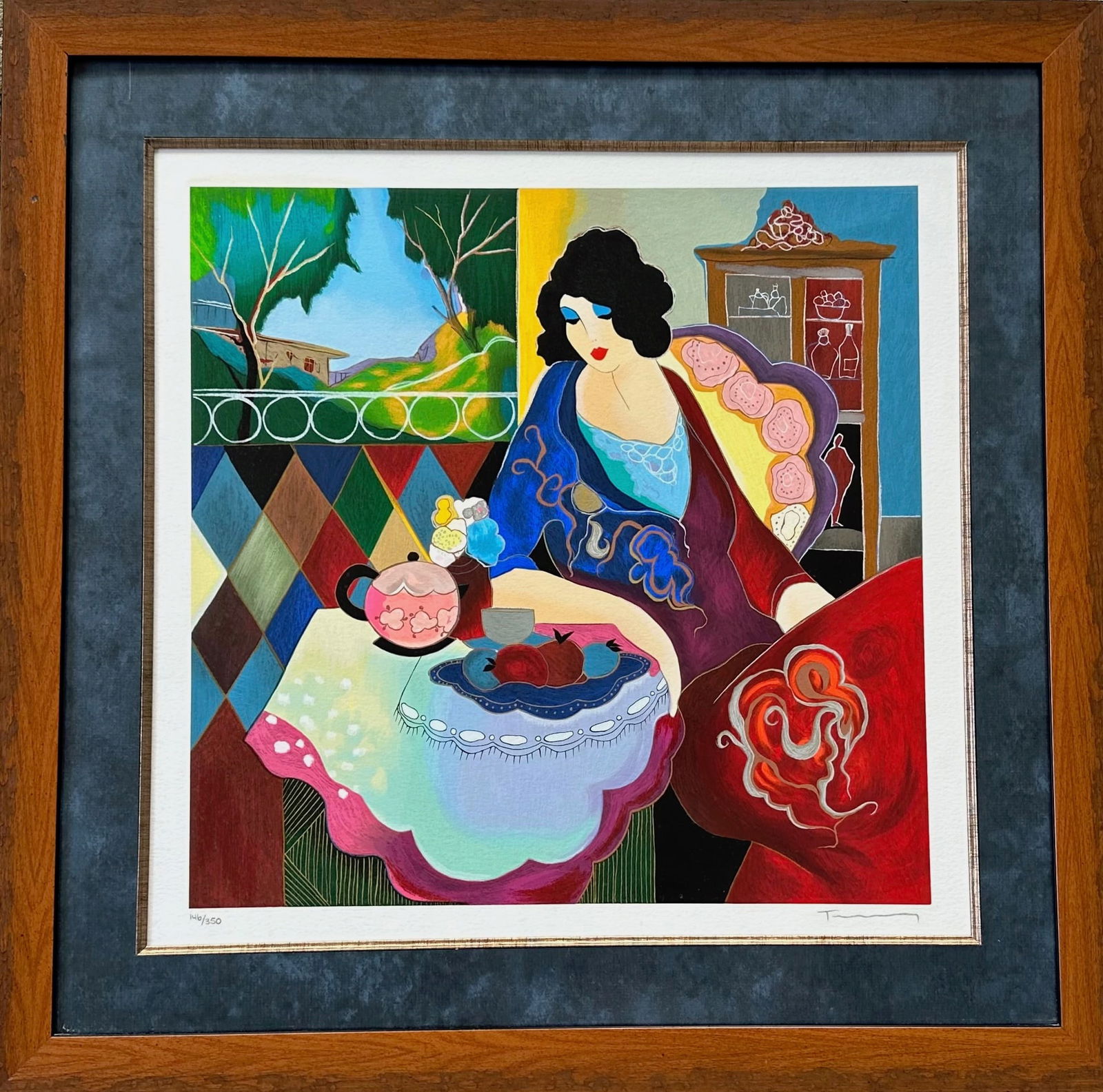 Itzchak Tarkay (Israeli,1935-2012) Limited Edition Serigraph GRACE VI (1 of 4)