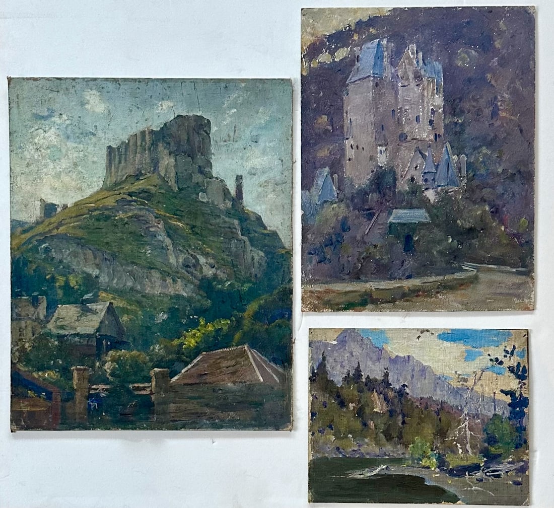 Robert Van Vorst Sewell (American/CA, 1860-1924)  Landscape Paintings c. 1913-1915 (1 of 5)