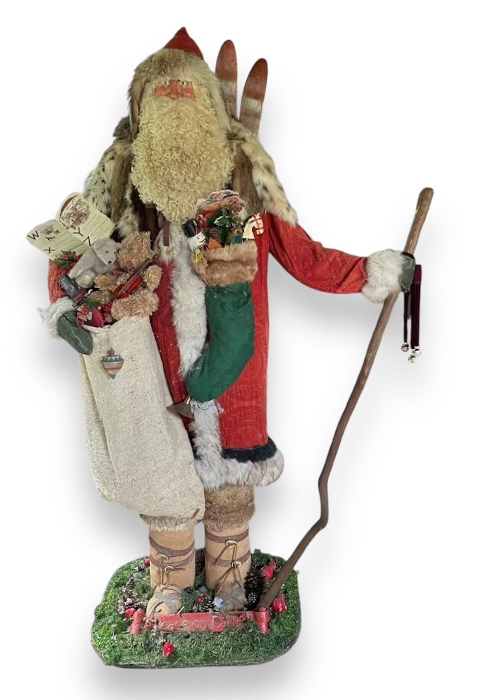 Life-Size Handcrafted Santa Claus By Toymaker Brian Kidwell:  7 Feet (1 of 6)
