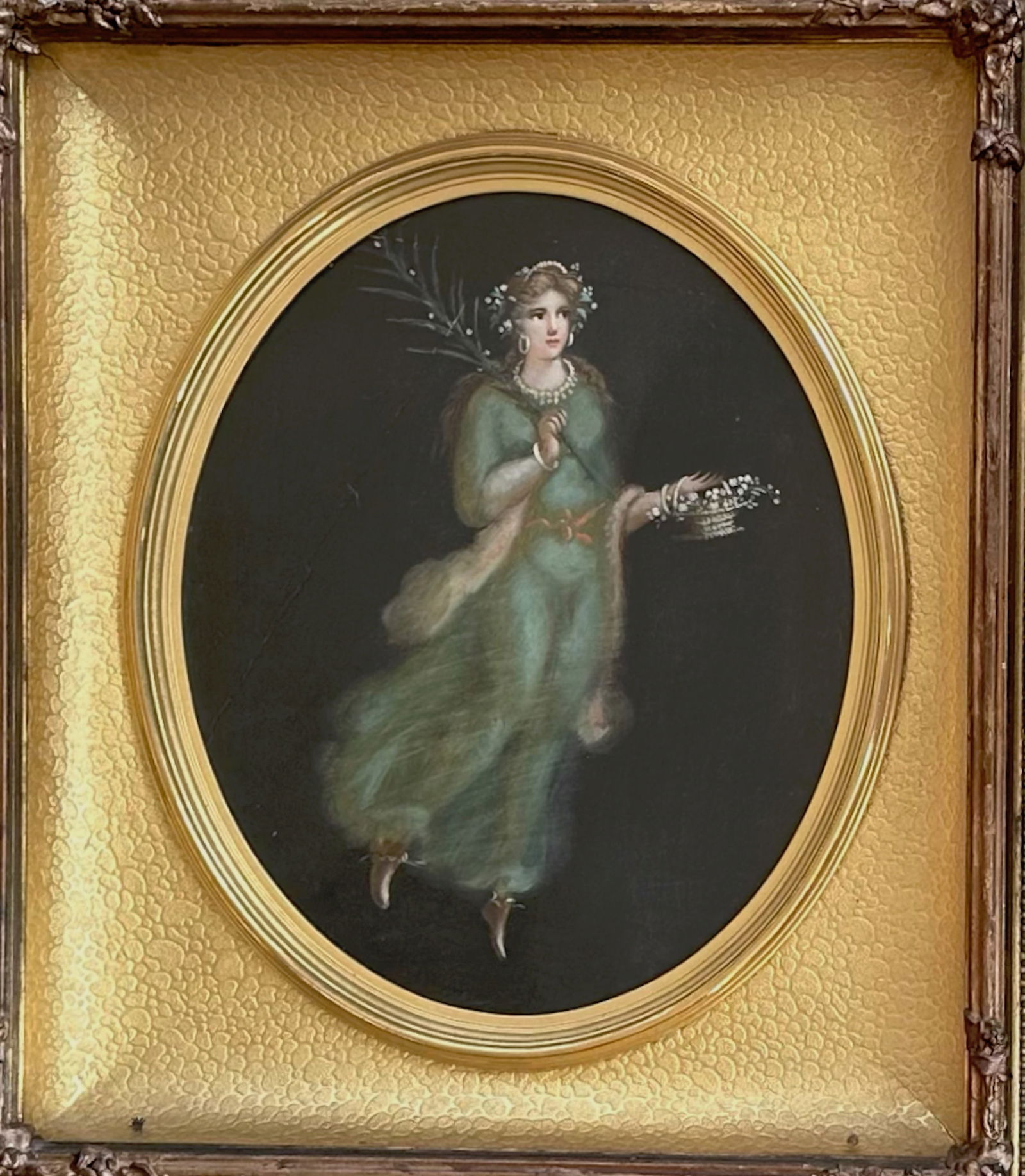 Italian Grand Tour Painting Of A Maenad After Frescoes Unearthed At Pompei (1 of 3)