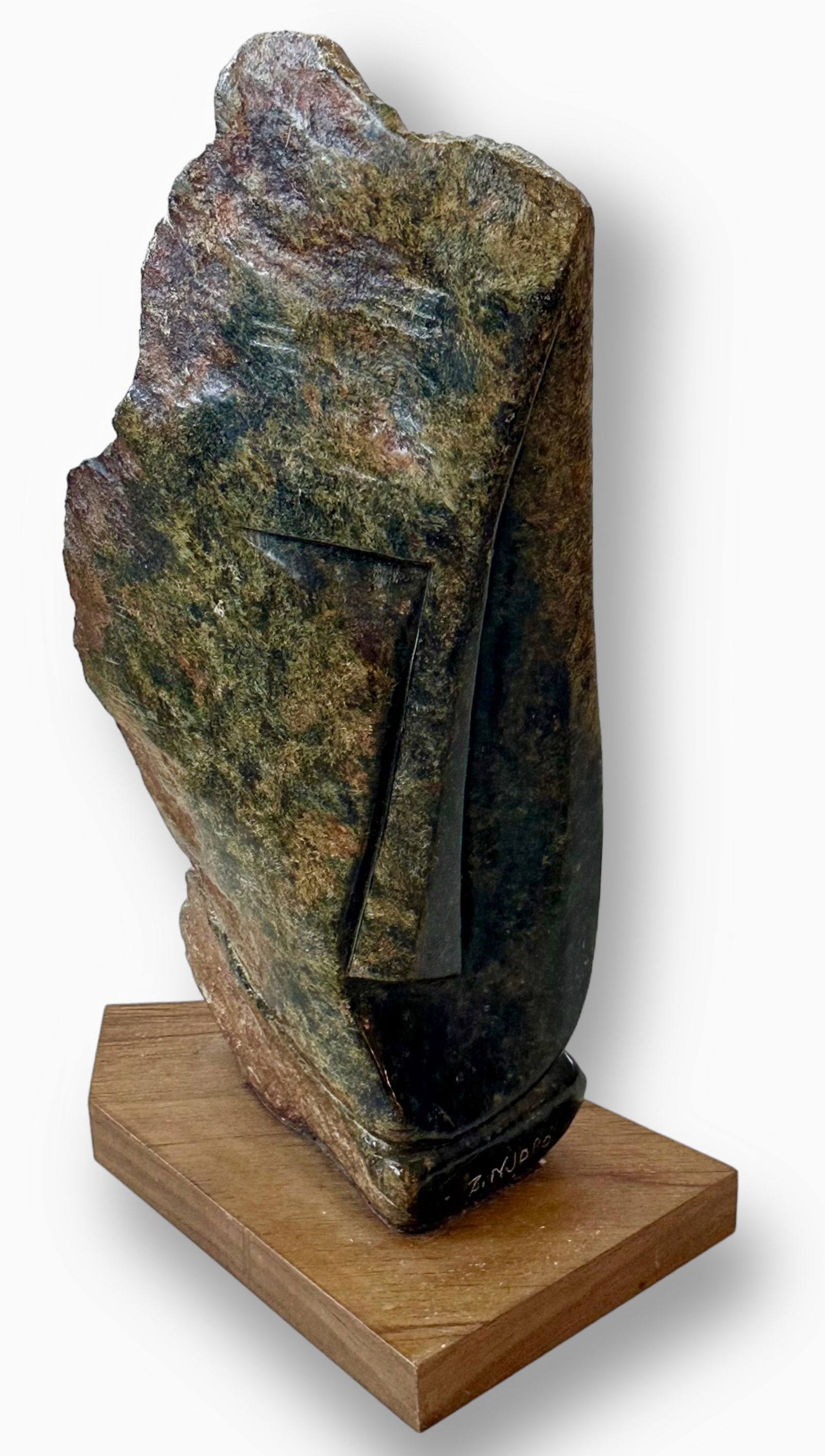 Abstract Modernist Carved Stone Sculpture, Zachariah Njobo (1 of 7)
