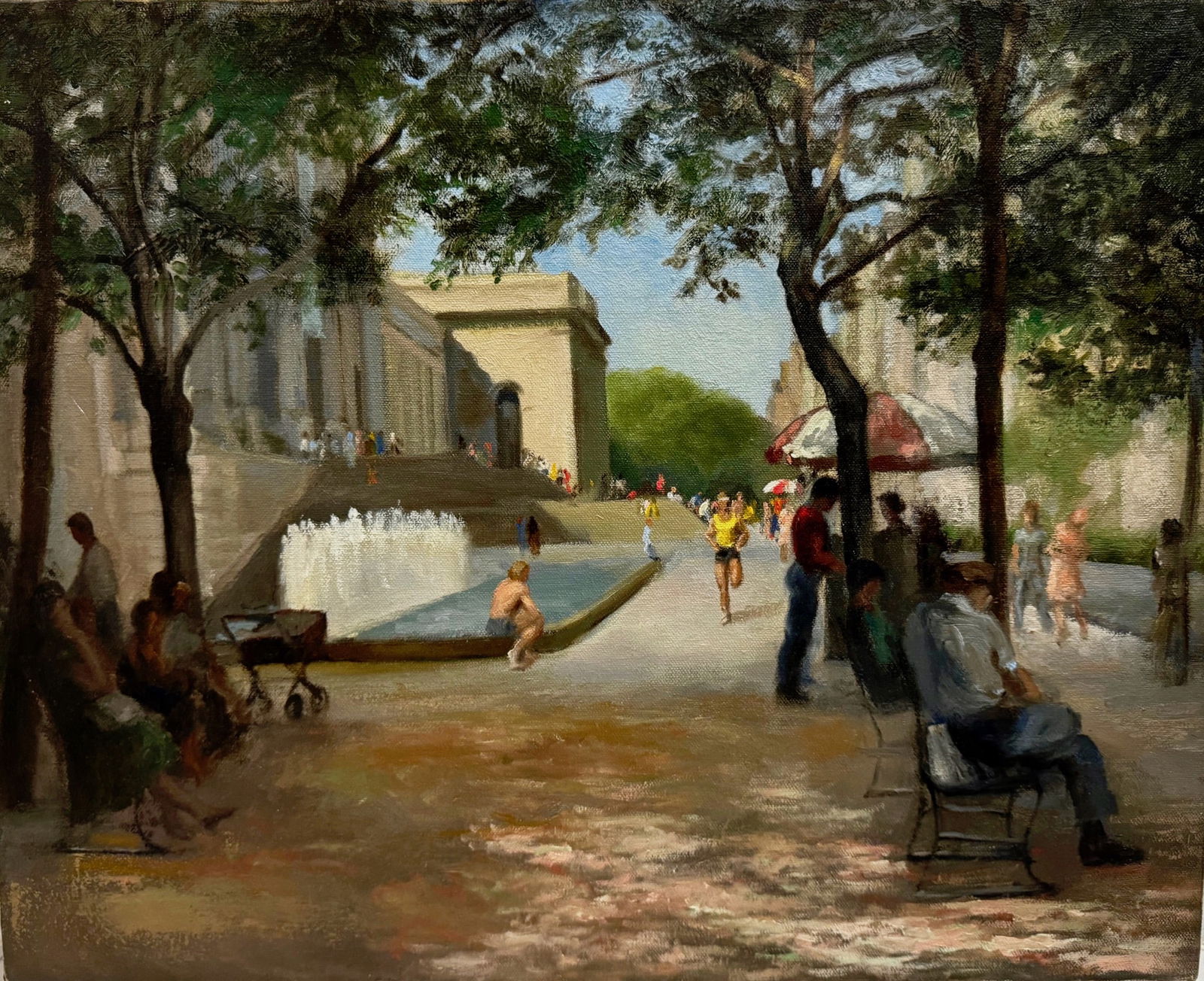 John LeGrand  (American, 1919-2005)  METROPOLITAN MUSEUM, New York City, 1970s (1 of 3)