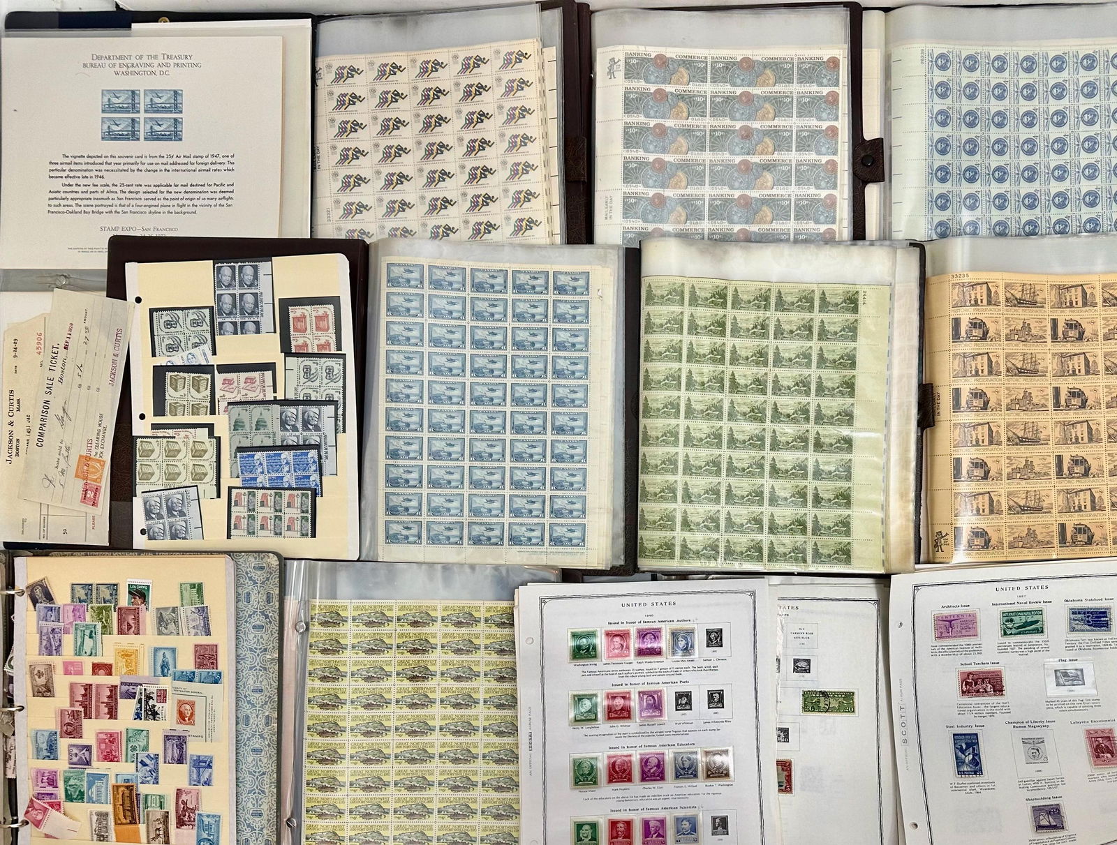 Massive American Estate Stamp Collection & Mining Company Certificates (1000+) (1 of 5)
