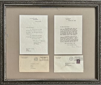 Eleanor Roosevelt & Malvina Schneider, Hand-Signed Letter,  White House 1935