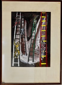 Charles Schucker (American, 1908-1998) MOVEMENT THROUGH NIGHT, ca. 1940s