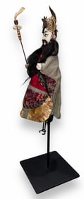 19th C. Japanese Kabuki Theater Puppet Doll