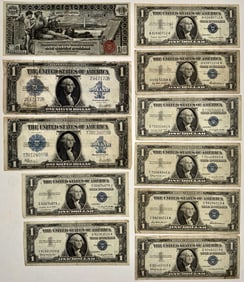 American $1 Dollar Silver Certificates: 1896, 1923 & 1957