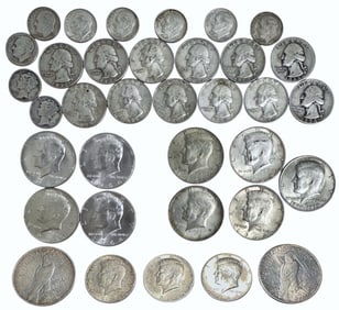 KENNEDY Silver Half Dollars,  Silver Peace Dollars & Additional American Silver Coinage