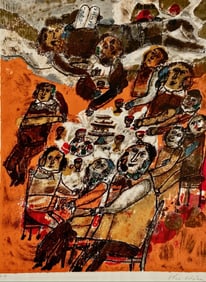 Theo Tobiasse (Israeli/French, 1927-2012) SEDER, 1968