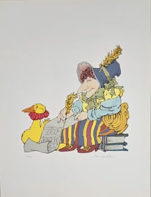 Maurice Sendak (American, 1928-2012)  MOTHER GOOSE,  Signed,  1990