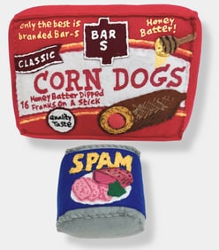 Lucy Sparrow (British, b.1986) CORN DOGS & SPAM