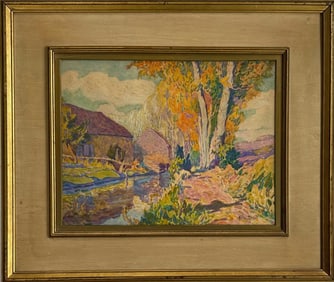 Impressionist Landscape Painting,  Achille Pijohrien