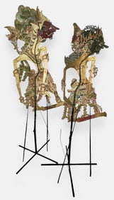 Antique  Indonesian Javan  Wayang Kulit Shadow Theater Puppets